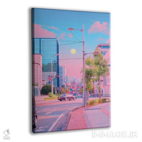 تابلو دکوراتیو ماتسویاما شهر پاستلی دوم اثر دانر اوروزکو - نمای پرسپکتیو محصول