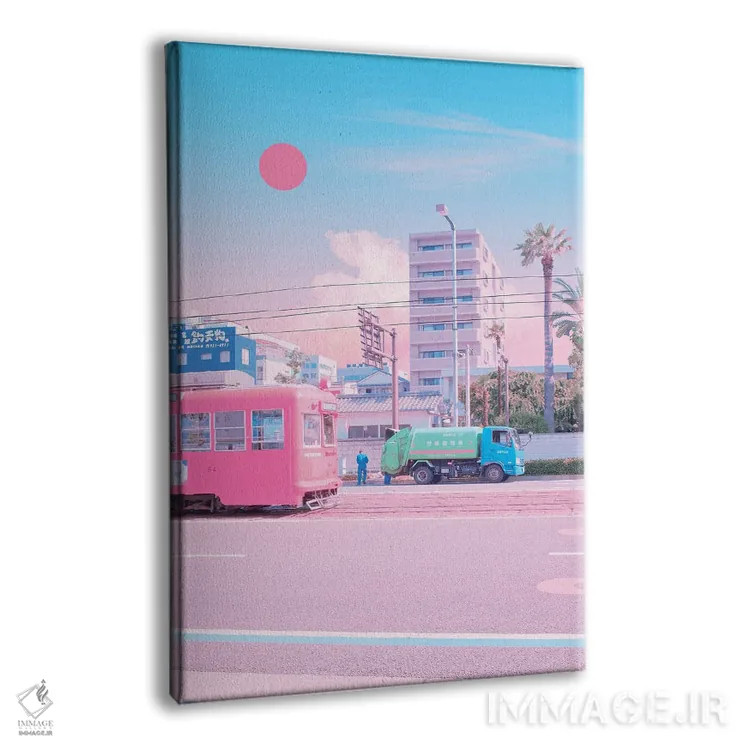 تابلو دکوراتیو ماتسویاما شهر پاستلی اول اثر دانر اوروزکو - نمای پرسپکتیو محصول