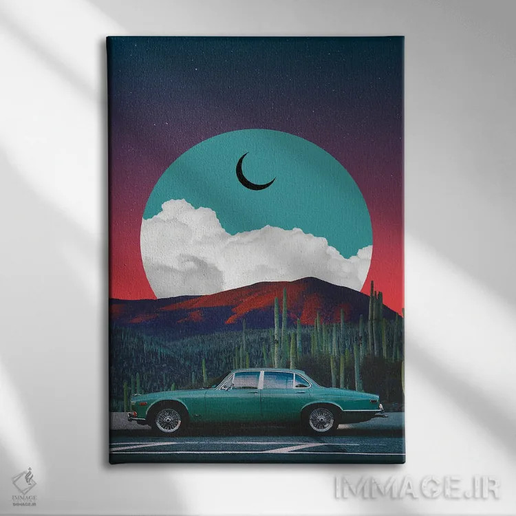 تابلو دکوراتیو جگوار اثر دانر اوروزکو - نمای روبهرو روی دیوار