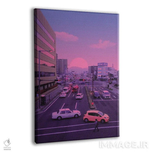 تابلو دکوراتیو غروب ژاپنی اثر دانر اوروزکو - نمای پرسپکتیو محصول