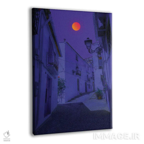 تابلو دکوراتیو غروب هالووین اثر دانر اوروزکو - نمای پرسپکتیو محصول