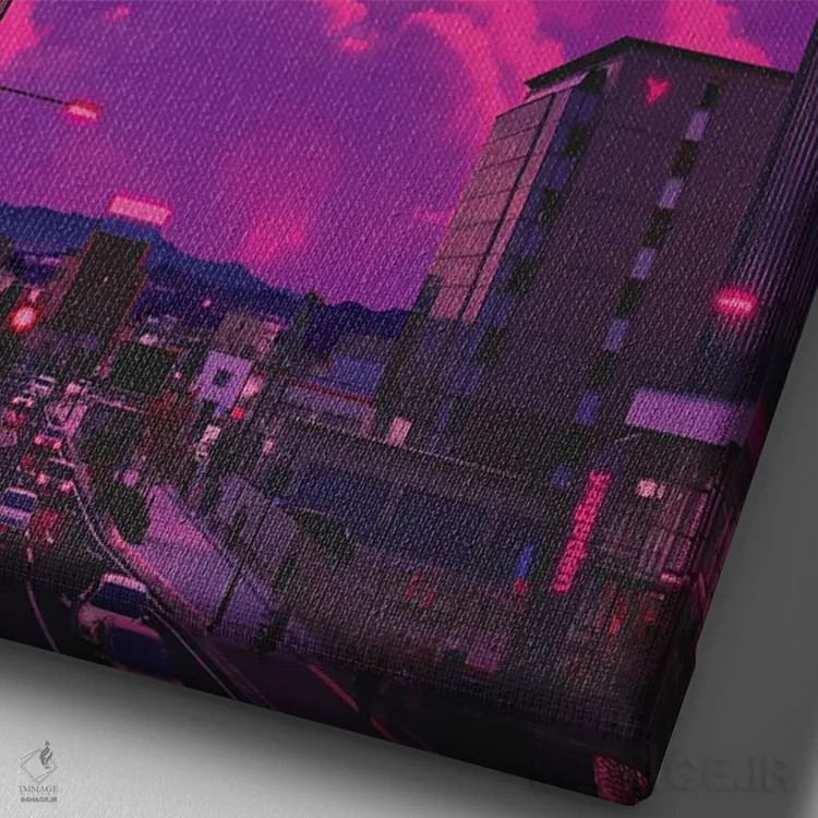 تابلو دکوراتیو شب های جادویی اثر دانر اوروزکو - نمای نزدیک بافت بوم