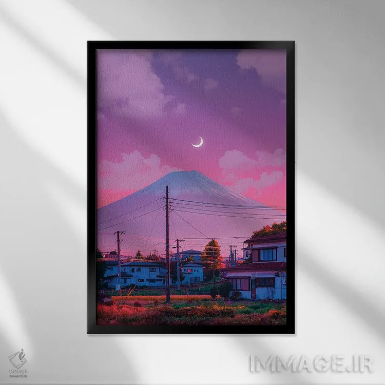 تابلو دکوراتیو فوجی دوم اثر دانر اوروزکو - نمای قابدار مشکی