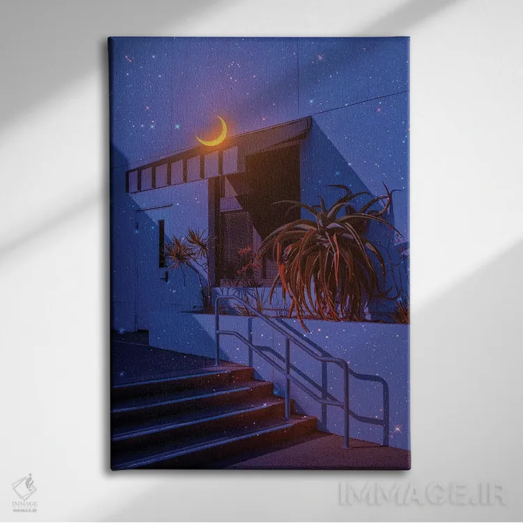 تابلو دکوراتیو نور ماه دوم اثر دانر اوروزکو - نمای روبهرو روی دیوار