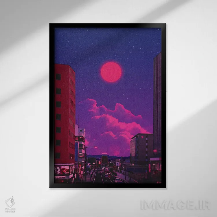 تابلو دکوراتیو شب های جادویی اثر دانر اوروزکو - نمای قابدار مشکی