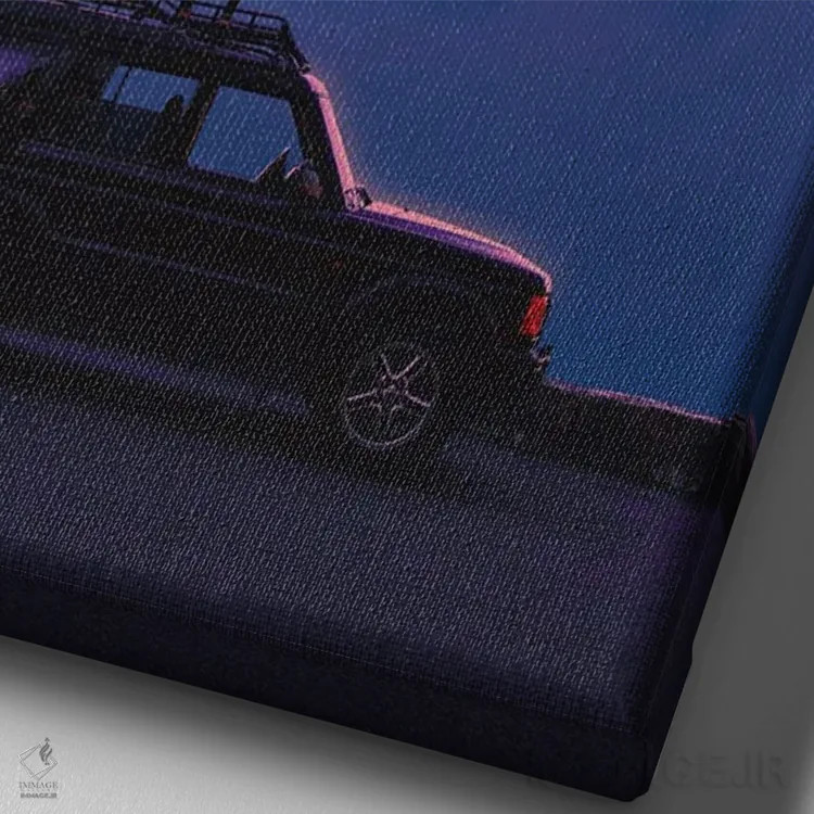 تابلو دکوراتیو نور ماه اول اثر دانر اوروزکو - نمای نزدیک بافت بوم