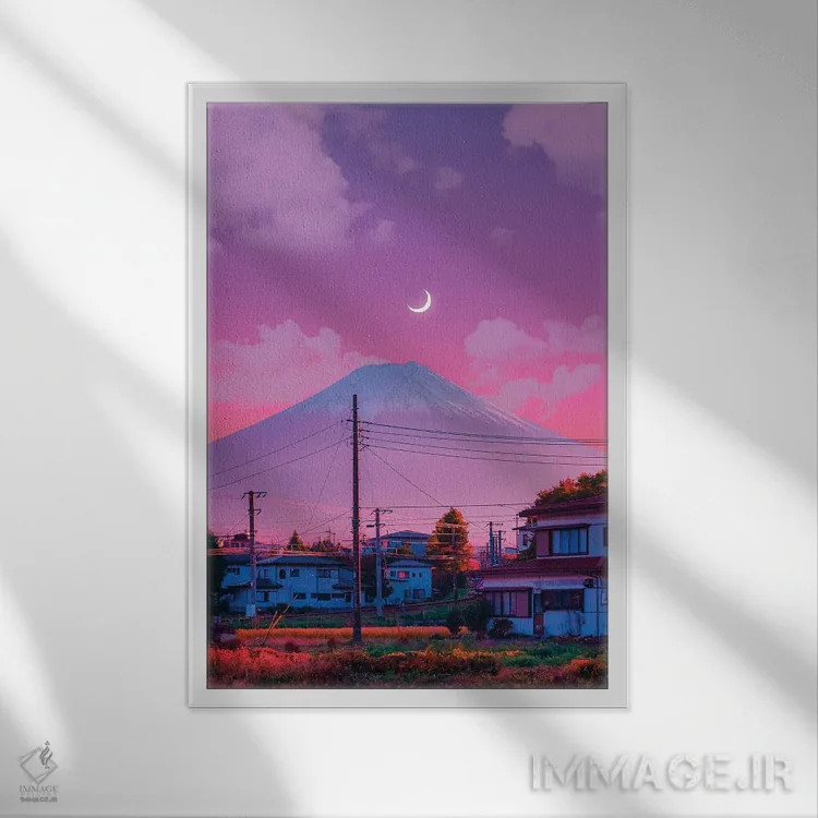 تابلو دکوراتیو فوجی دوم اثر دانر اوروزکو - نمای قابدار سفید