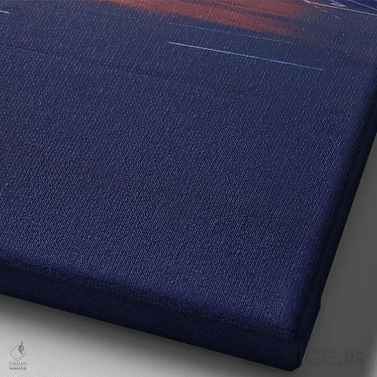 تابلو دکوراتیو ماتسویاما شهر پاستلی سوم اثر دانر اوروزکو - نمای نزدیک بافت بوم