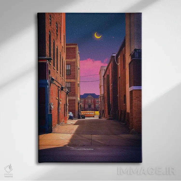 تابلو دکوراتیو محله جادویی اثر دانر اوروزکو - نمای روبهرو روی دیوار