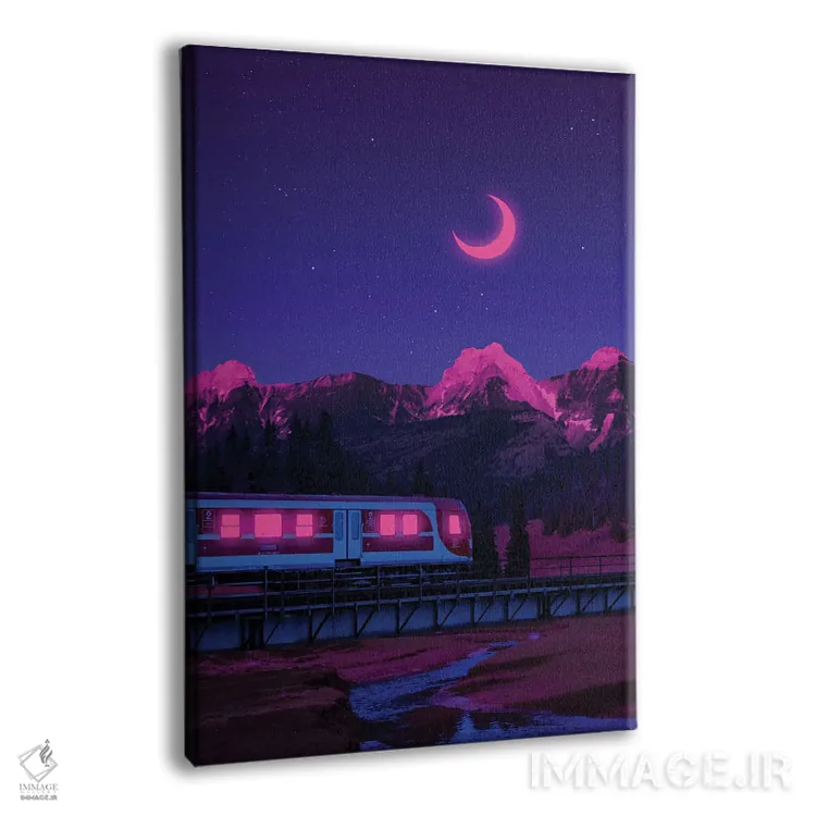 تابلو دکوراتیو جهان های نئون ۳ اثر دانر اوروزکو - نمای پرسپکتیو محصول