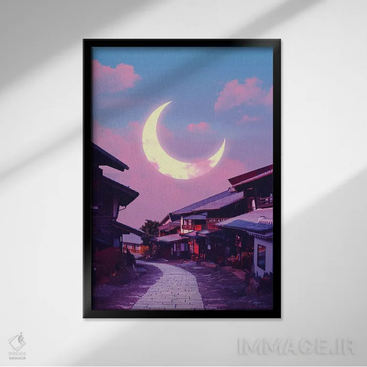 تابلو دکوراتیو انیمه در برابر واقعیت ششم اثر دانر اوروزکو - نمای قابدار مشکی