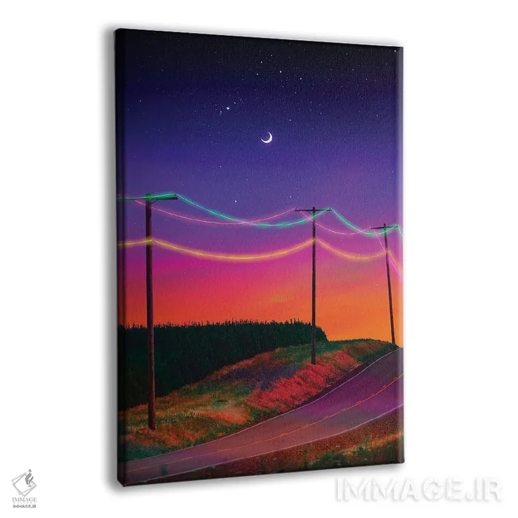 تابلو دکوراتیو سیم کشی نئون اثر دانر اوروزکو - نمای پرسپکتیو محصول