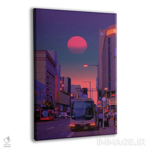 تابلو دکوراتیو جهان های نئون ۶ اثر دانر اوروزکو - نمای پرسپکتیو محصول