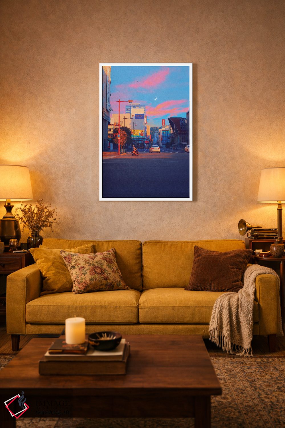 تابلو دکوراتیو ماتسویاما شهر پاستلی سوم اثر دانر اوروزکو - D1W