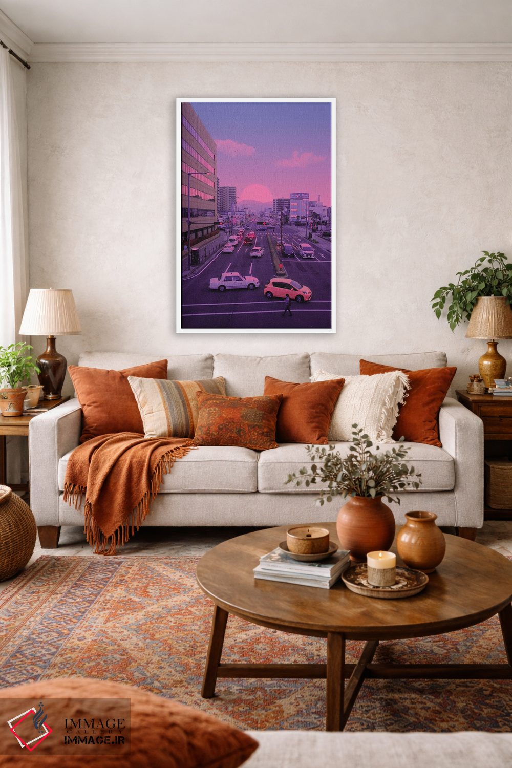 تابلو دکوراتیو غروب ژاپنی اثر دانر اوروزکو - D1W