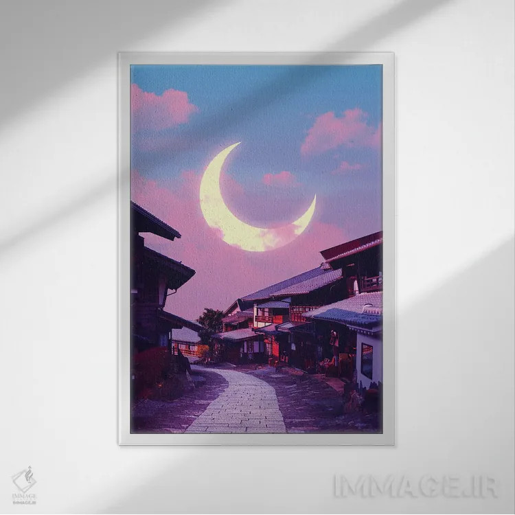 تابلو دکوراتیو انیمه در برابر واقعیت ششم اثر دانر اوروزکو - نمای قابدار سفید