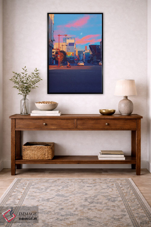 تابلو دکوراتیو ماتسویاما شهر پاستلی سوم اثر دانر اوروزکو - D2B