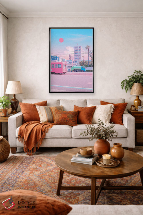 تابلو دکوراتیو ماتسویاما شهر پاستلی اول اثر دانر اوروزکو - D3B