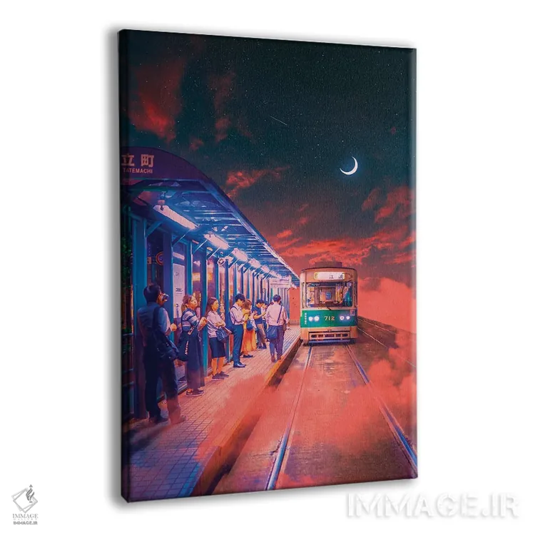 تابلو دکوراتیو جهان های نئون ۸ اثر دانر اوروزکو - نمای پرسپکتیو محصول