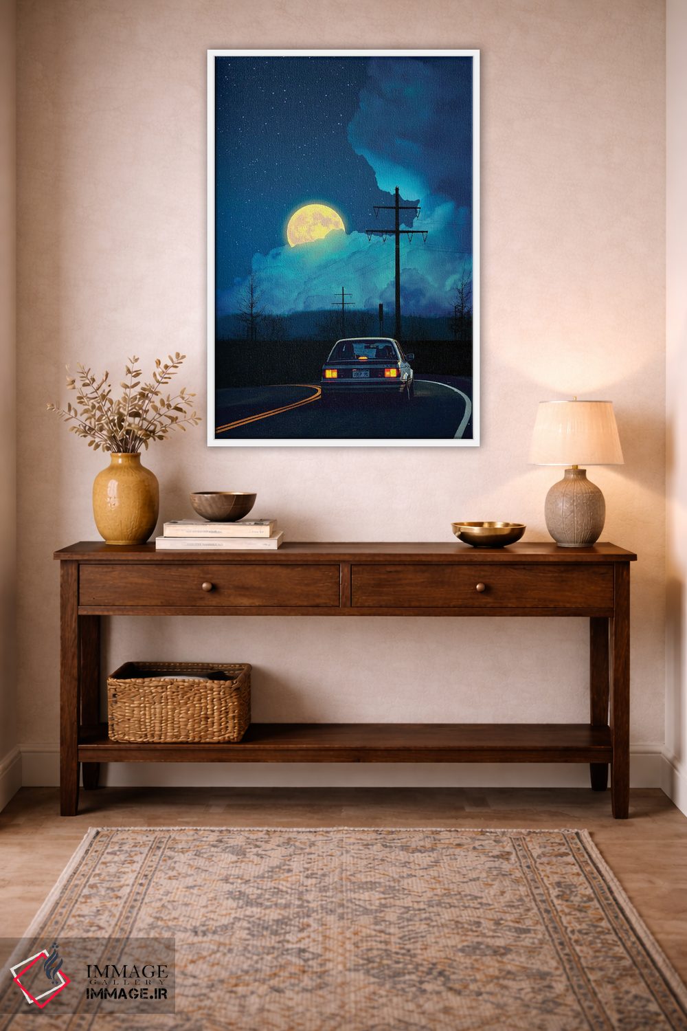 تابلو دکوراتیو نور ماه چهارم اثر دانر اوروزکو - D2W