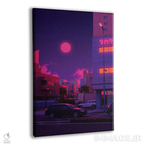 تابلو دکوراتیو جهان های نئون ۱۱ اثر دانر اوروزکو - نمای پرسپکتیو محصول