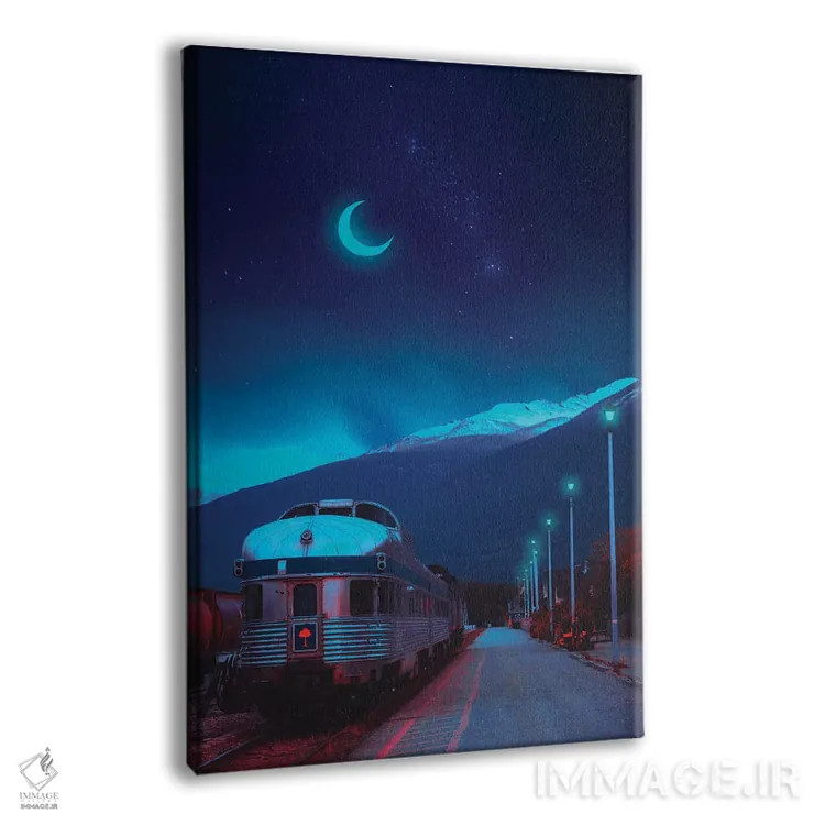 تابلو دکوراتیو جهان های نئون ۱۳ اثر دانر اوروزکو - نمای پرسپکتیو محصول