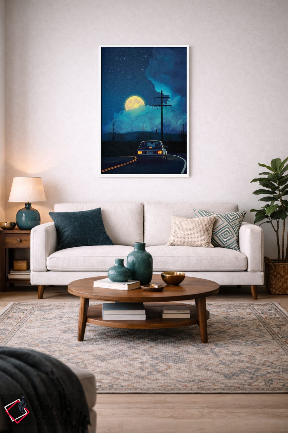 تابلو دکوراتیو نور ماه چهارم اثر دانر اوروزکو - D3W