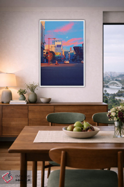 تابلو دکوراتیو ماتسویاما شهر پاستلی سوم اثر دانر اوروزکو - D6W