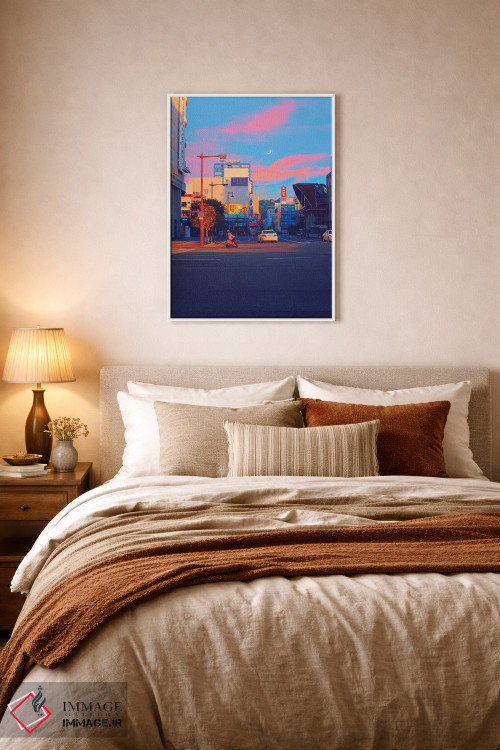 تابلو دکوراتیو ماتسویاما شهر پاستلی سوم اثر دانر اوروزکو - D5W