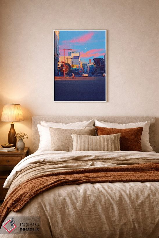 تابلو دکوراتیو ماتسویاما شهر پاستلی سوم اثر دانر اوروزکو - D5W