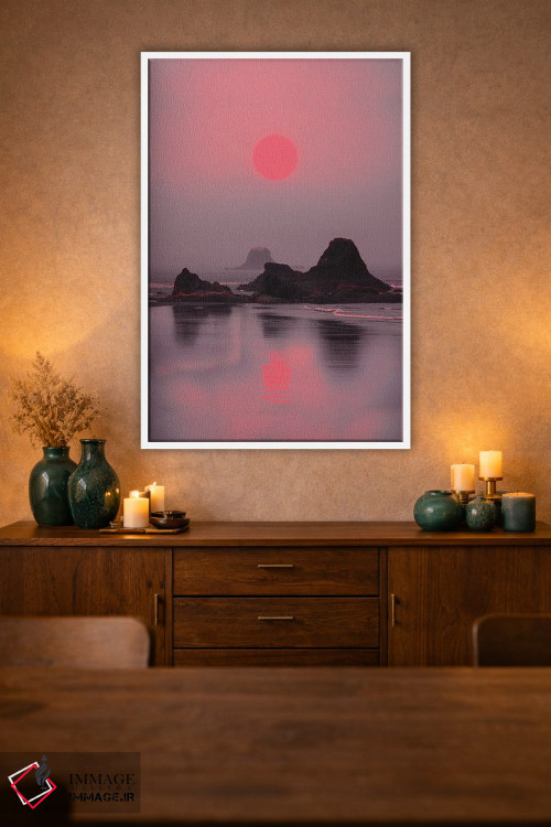 تابلو دکوراتیو جزیره نئون اثر دانر اوروزکو - D1W