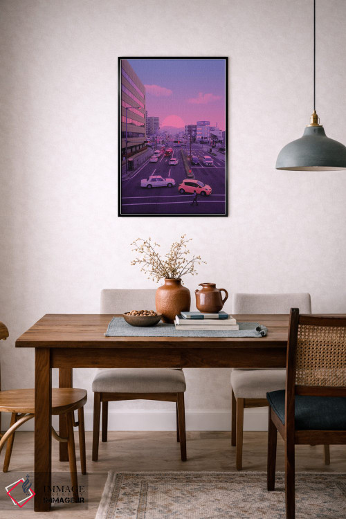 تابلو دکوراتیو غروب ژاپنی اثر دانر اوروزکو - D6B