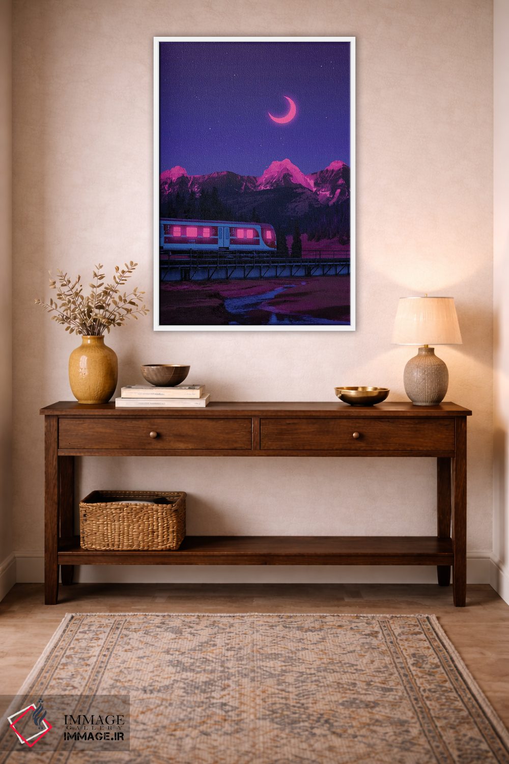 تابلو دکوراتیو جهان های نئون ۳ اثر دانر اوروزکو - D1W