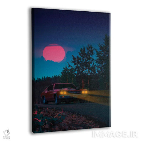 تابلو دکوراتیو رانندگی شبانه اثر دانر اوروزکو - نمای پرسپکتیو محصول