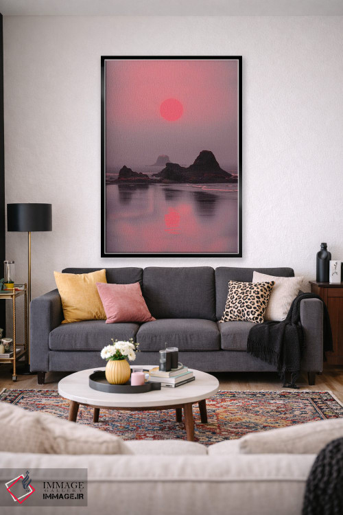 تابلو دکوراتیو جزیره نئون اثر دانر اوروزکو - D2B