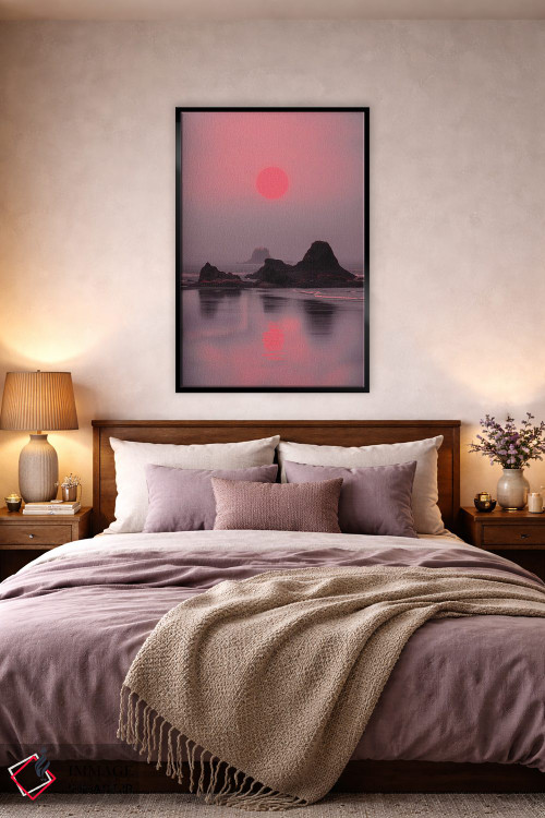 تابلو دکوراتیو جزیره نئون اثر دانر اوروزکو - D4B