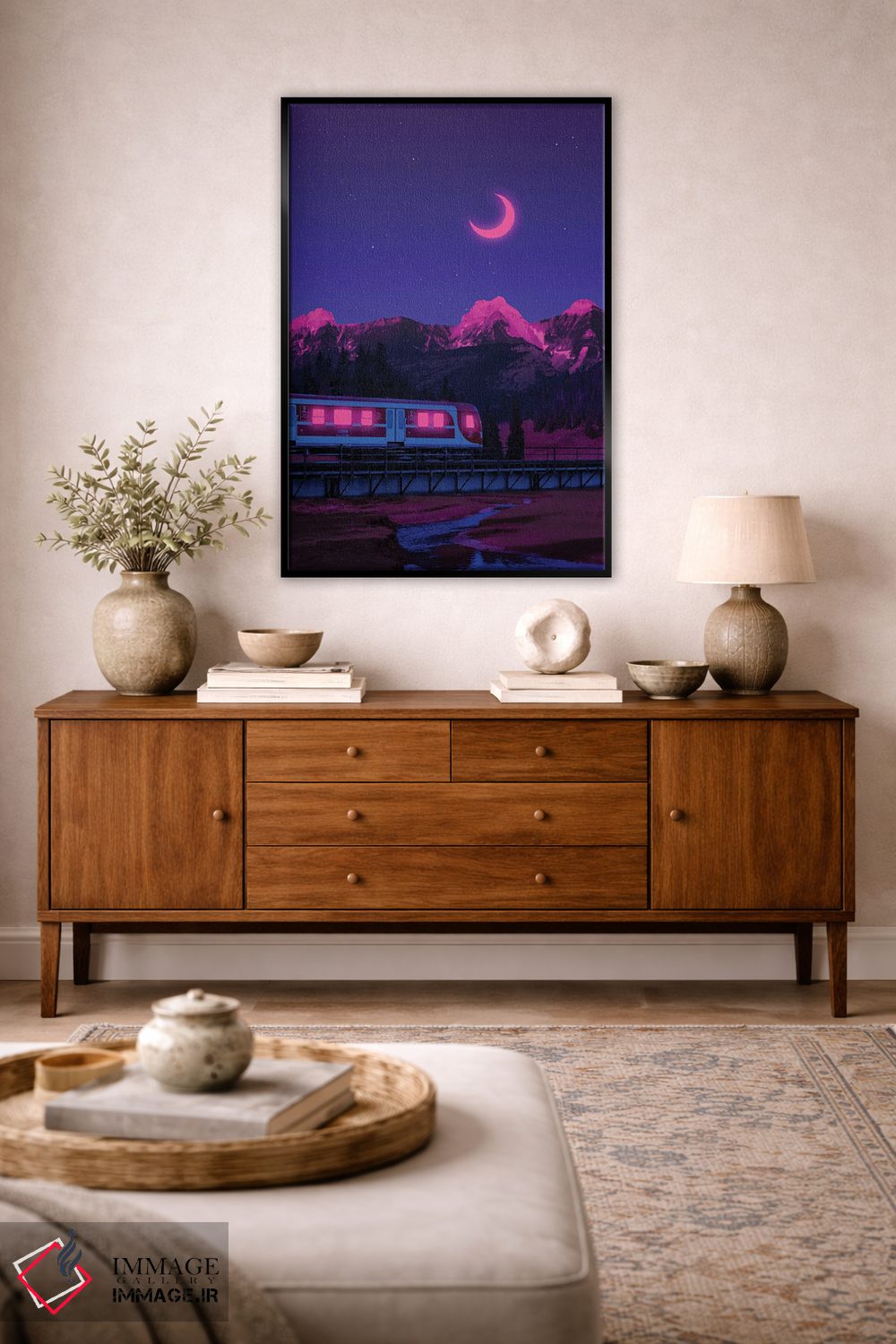 تابلو دکوراتیو جهان های نئون ۳ اثر دانر اوروزکو - D4B