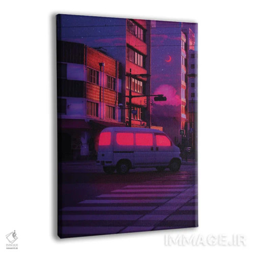 تابلو دکوراتیو جهان های نئون ۱۴ اثر دانر اوروزکو - نمای پرسپکتیو محصول