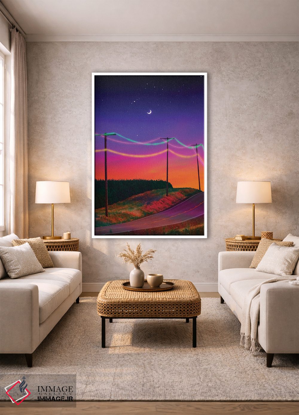 تابلو دکوراتیو سیم کشی نئون اثر دانر اوروزکو - D1W