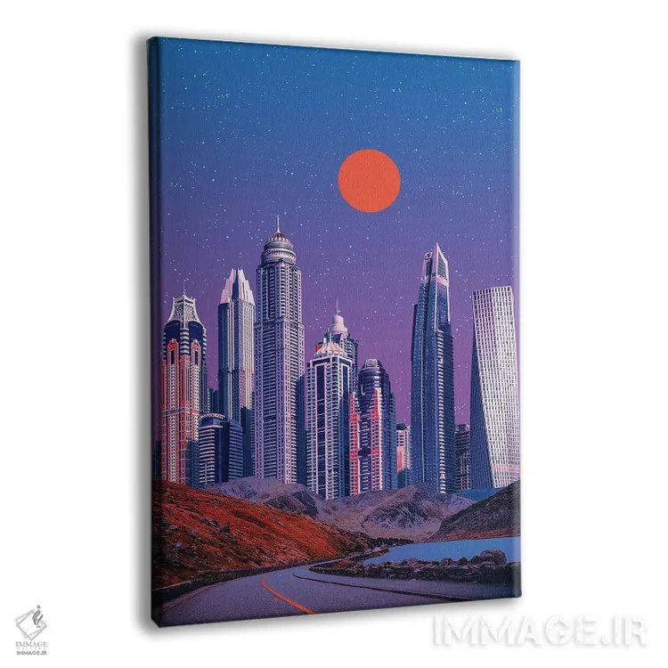 تابلو دکوراتیو بهشت شبانه ۲ اثر دانر اوروزکو - نمای پرسپکتیو محصول