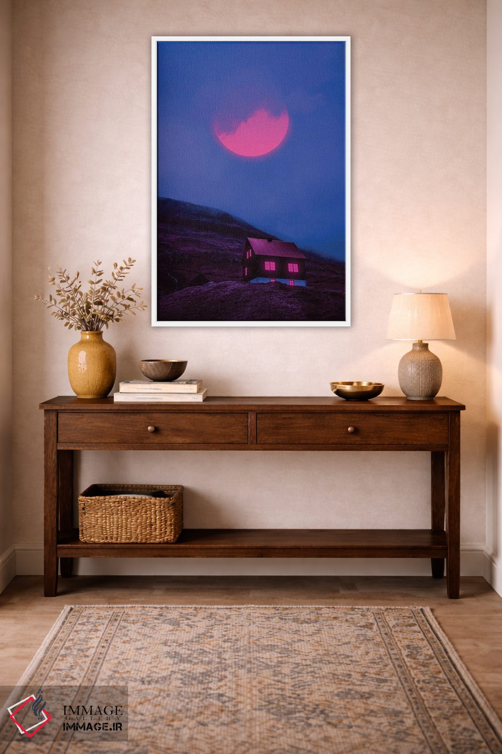 تابلو دکوراتیو جهان های نئون ۵ اثر دانر اوروزکو - D2W