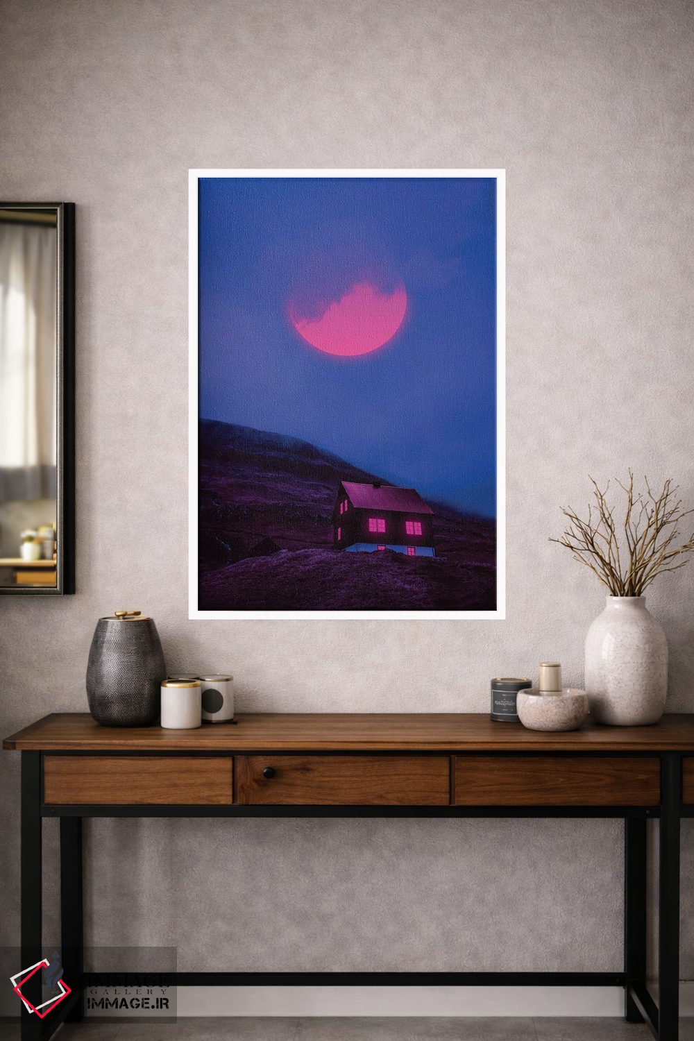 تابلو دکوراتیو جهان های نئون ۵ اثر دانر اوروزکو - D1W