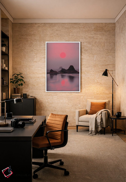 تابلو دکوراتیو جزیره نئون اثر دانر اوروزکو - D6W