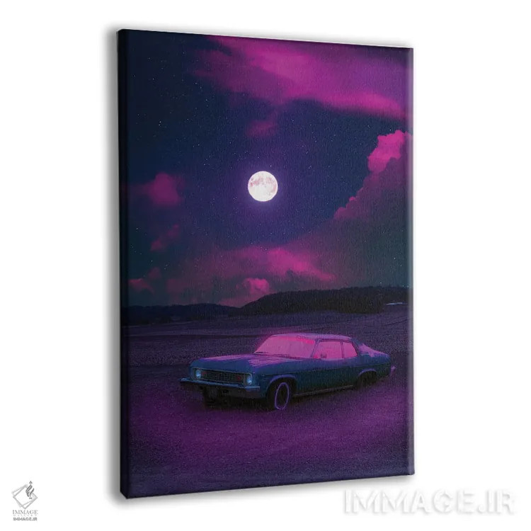 تابلو دکوراتیو رانندگی شبانه ۲ اثر دانر اوروزکو - نمای پرسپکتیو محصول