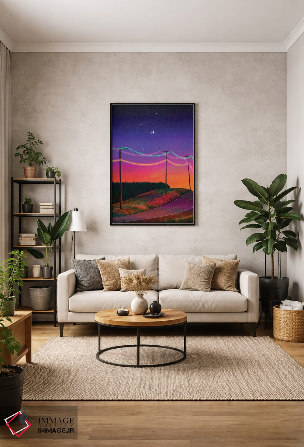 تابلو دکوراتیو سیم کشی نئون اثر دانر اوروزکو - D2B