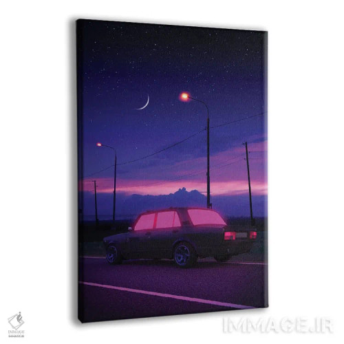تابلو دکوراتیو رانندگی شبانه ۳ اثر دانر اوروزکو - نمای پرسپکتیو محصول