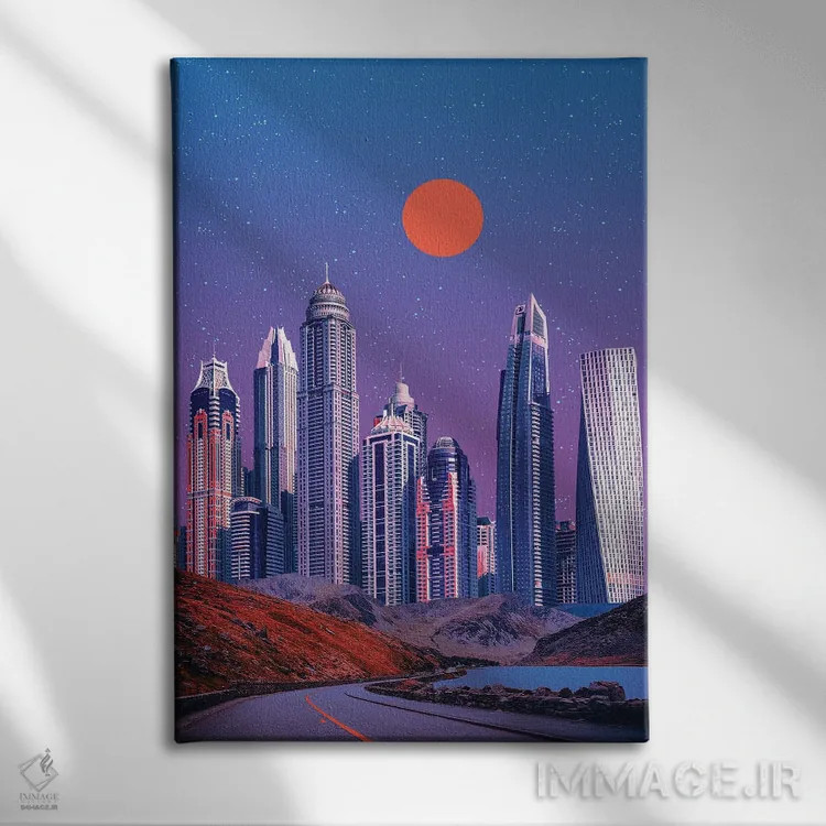 تابلو دکوراتیو بهشت شبانه ۲ اثر دانر اوروزکو - نمای روبهرو روی دیوار