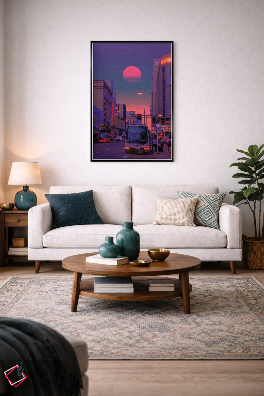 تابلو دکوراتیو جهان های نئون ۶ اثر دانر اوروزکو - D3B