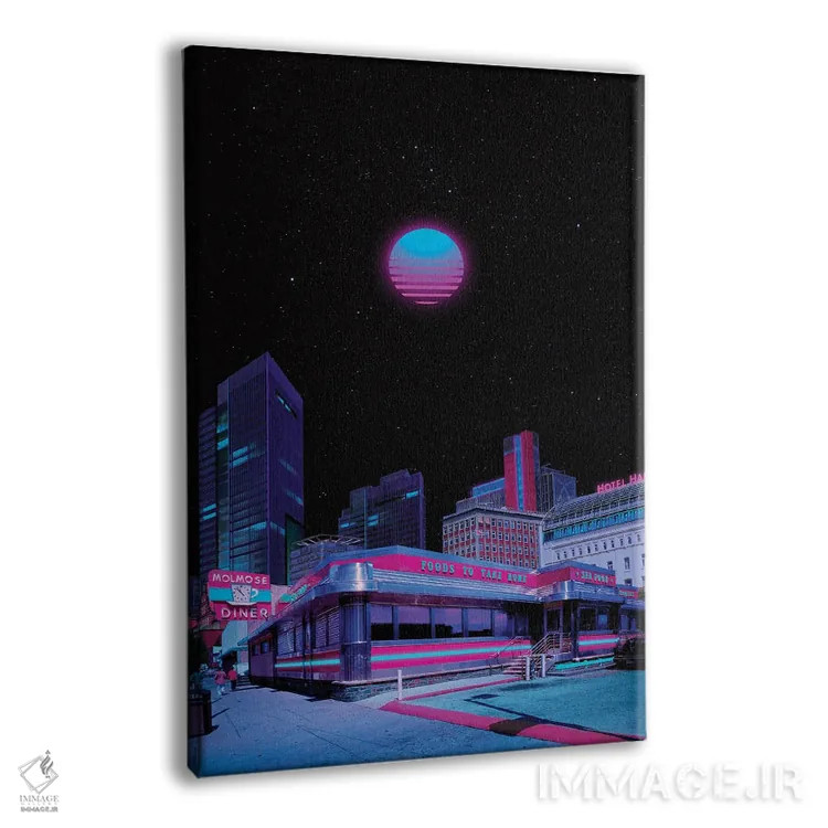 تابلو دکوراتیو بهشت شبانه ۴ اثر دانر اوروزکو - نمای پرسپکتیو محصول