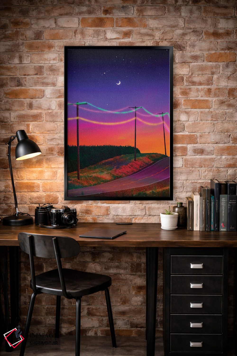 تابلو دکوراتیو سیم کشی نئون اثر دانر اوروزکو - D5B